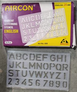 __AIRCON ABC STENCIL 25 MM MRP RS 20 (G2L1)