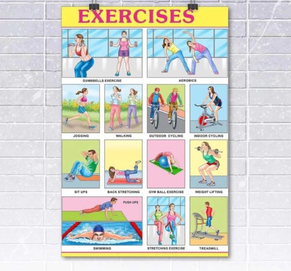 EXERCISE STICKER CHART NO 232 MRP 7
