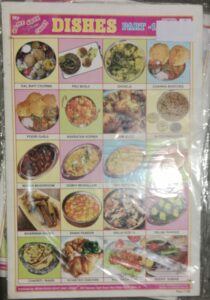 DISHES PART 1 STICKER CHART N O 124 MRP 7