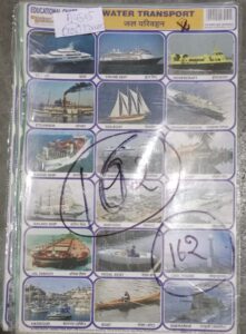 WATER TRANSPORT STICKER CHART NO 162 MRP 10