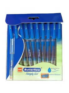 CELLO BUTTER FLOW GEL PEN BLUE MRP 10 RACK G2F3