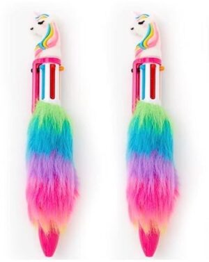 __7 COLORS UNICORN FUR PEN MRP RS 65 (B3)