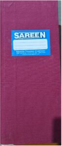 SAREEN DAY BOOK NO. 10 CANVAS BINDING MRP RS 650 G3M2