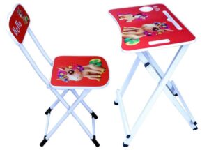 STEEL ART TABLE CHAIR SET BIG MRP RS 1550