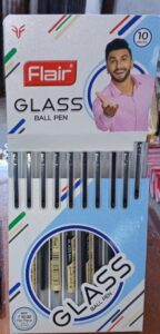 FLAIR GLASS BALL PEN BLACK MRP 10 RACK G2G2