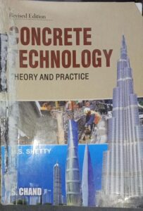 ////CONCRETE TECHNOLOGY M S SHETTY 2ND HAND MRP 600 RACK B5
