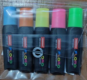 UNOMAX FLORO HIGHLIGHTER SET MRP RS 75 G2J2