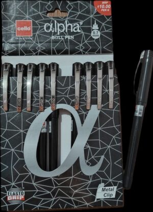CELLO ALPHA BALL PEN BLACK MRP RS 10 G2G2