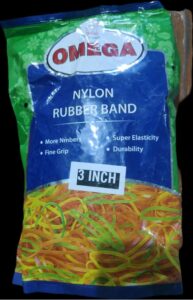 OMEGA RUBBER BAND PKT 0.5 KG 3 INCH MRP RS 400 G2I3