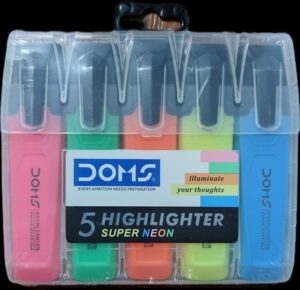 DOMS HIGHLIGHTER SET MRP RS 125 G2J2